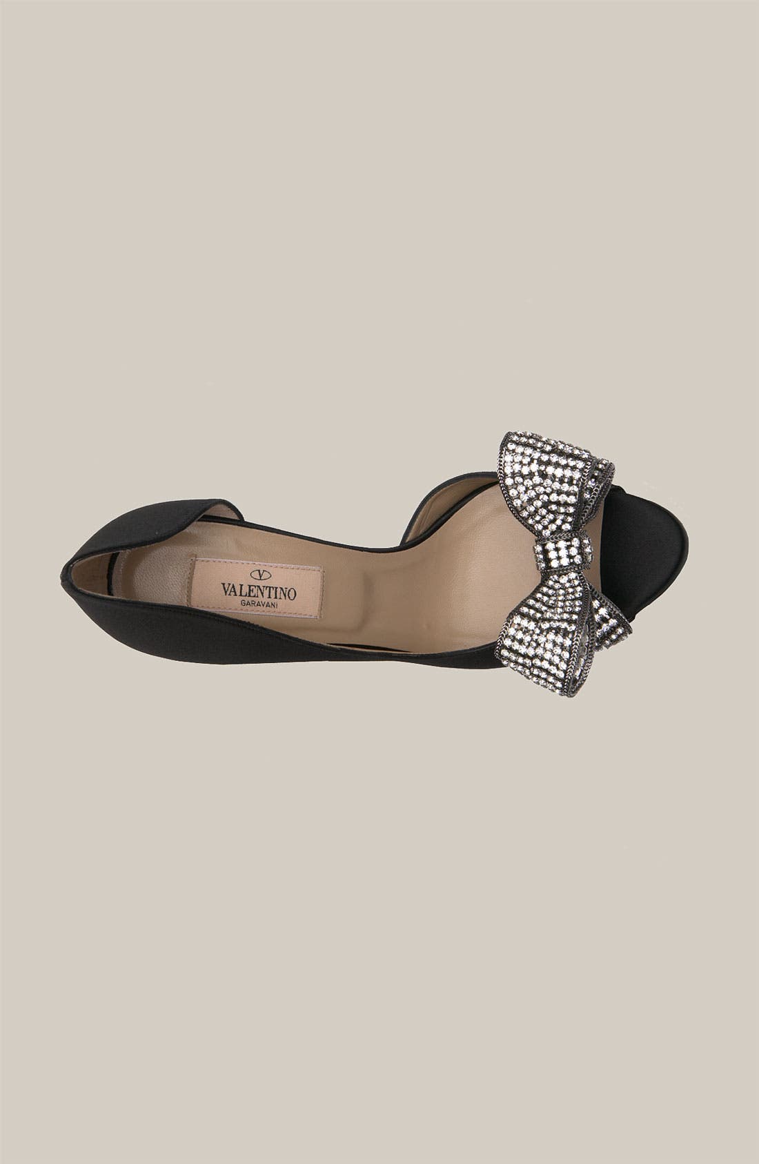 Jewelry Couture Bow d'Orsay Pump, Alternate, color, BLACK/ GOLD CRYSTAL