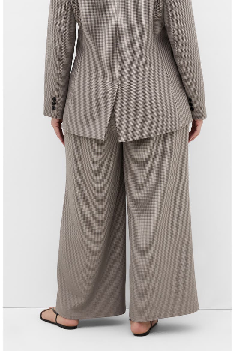 Hailey Houndstooth Wide Leg Pants, Alternate, color, NEUTRAL CHECK
