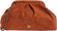 London Fog Faux Suede Clutch