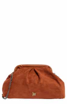 Faux Suede Clutch
