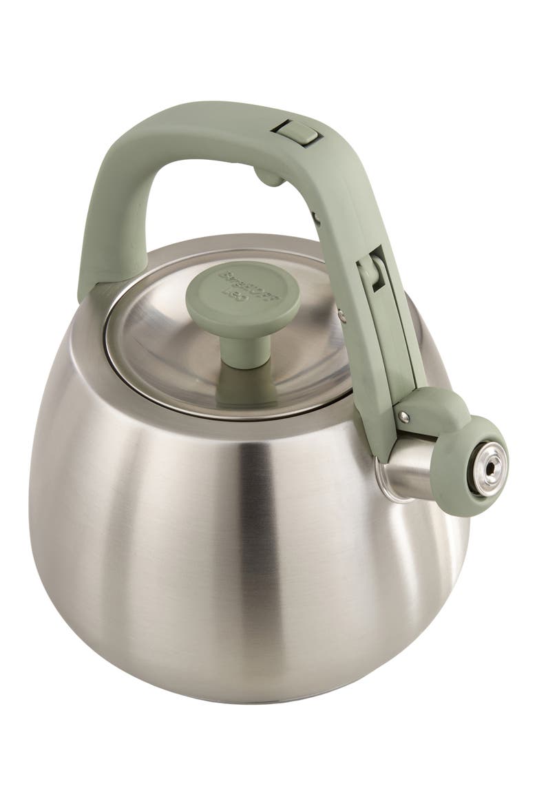 Leo 2.1-Quart Whistling Kettle, Main, color, SAGE