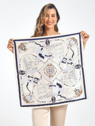 SILKSILKY Pure Silk Printed Square Scarf