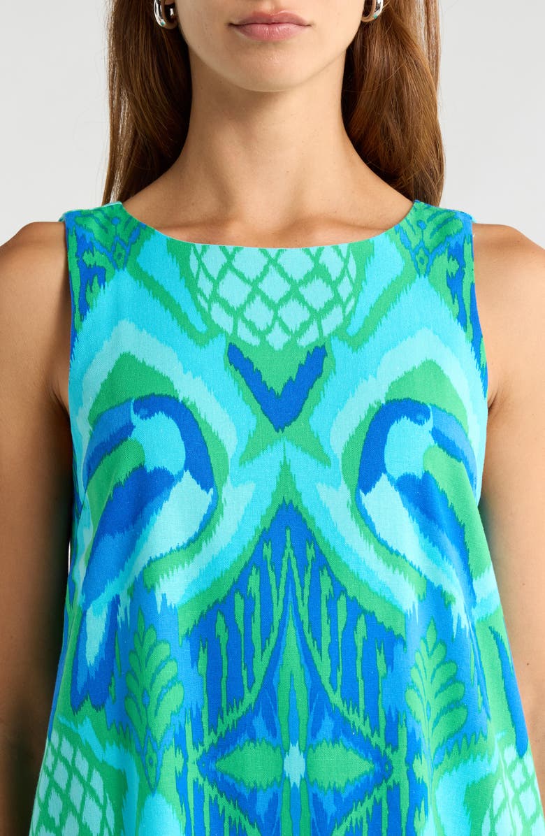 SUGARLIPS Blissy Tropical Winda Trapeze Dress, Alternate, color, 