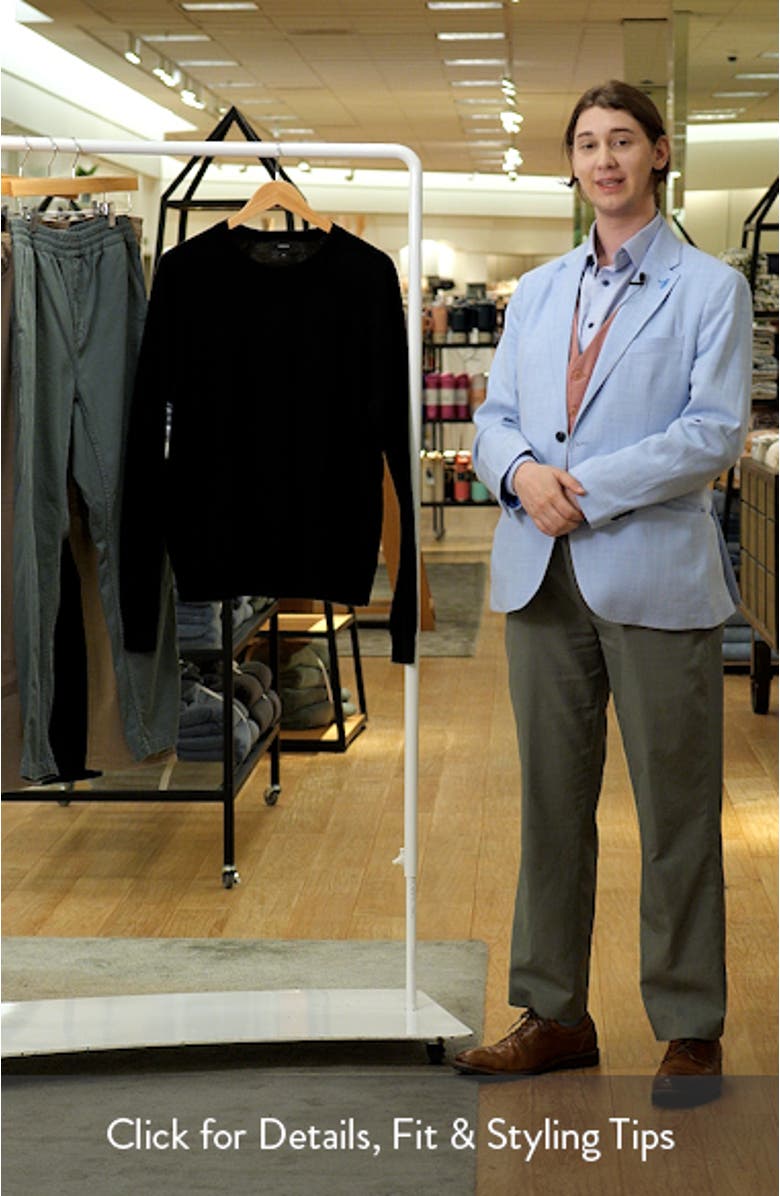 Merino Wool & Cashmere Crewneck Sweater, sales video thumbnail