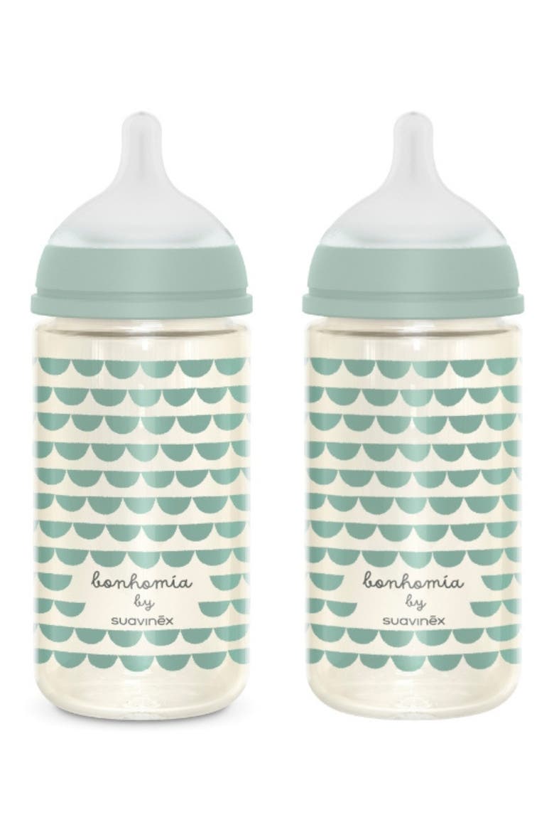 Bonhomia SX PRO Set of 2 Glass Bottles, Alternate, color, GREEN
