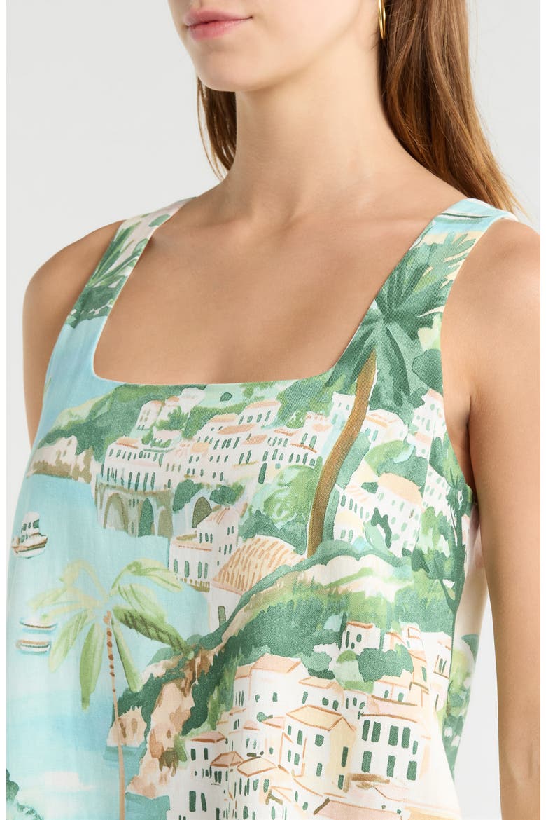Piti Town Zenica Minidress, Alternate, color, AQUA-MULTI