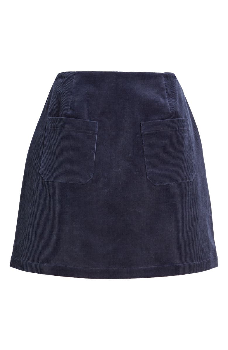 Rolla’s Andie Patch Pocket Cotton Corduroy Miniskirt, Alternate, color,