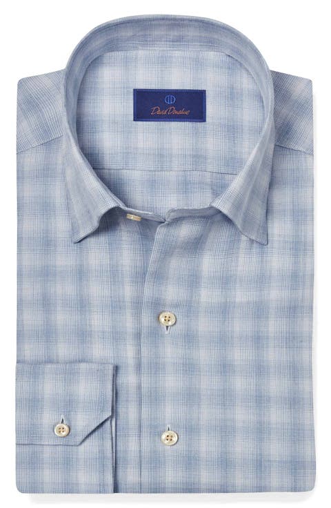 Twill Plaid Sport Shirt
