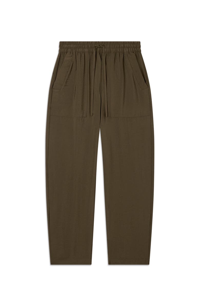 Whistles Linen Elasticated Trousers, Alternate, color, Blue