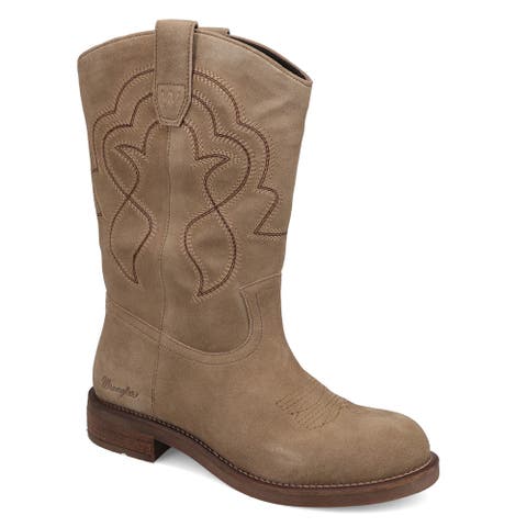 Della Round Toe Western Boot