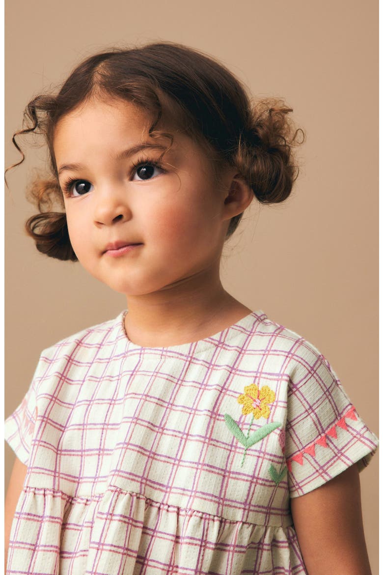 Kids' Peplum T-Shirt & Bike Shorts Set, Alternate, color, PURPLE