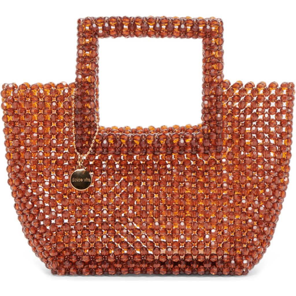 Dolce Vita Marel Beaded Tote In Amber