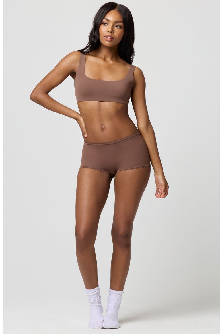 Soft Flex Boy Short, Alternate, color, CHESTNUT