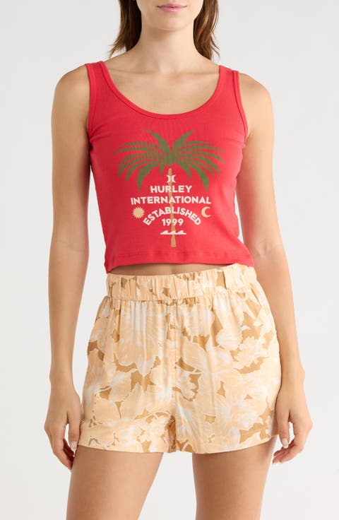 Honolulu Scoop Neck Crop Tank