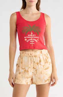 Honolulu Scoop Neck Crop Tank