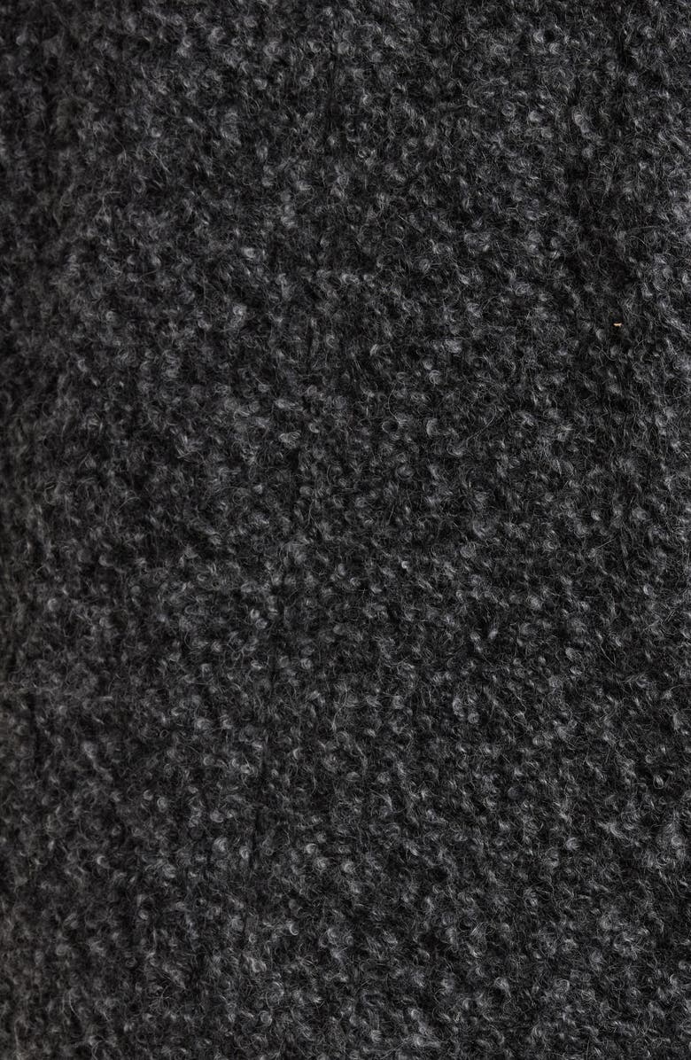 Eileen Fisher Alpaca & Wool Blend Short Coat, Alternate, color, Charcoal Ash