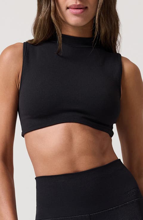 Dazey Mock Neck Bra Top