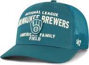 '47 Men's '47 Teal Milwaukee Brewers Contemporary Hitch Adjustable Trucker Hat
