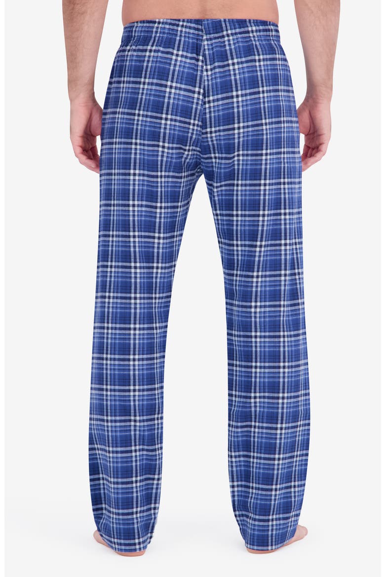 Flannel Pajama Set, Alternate, color, GREY/ BLUE