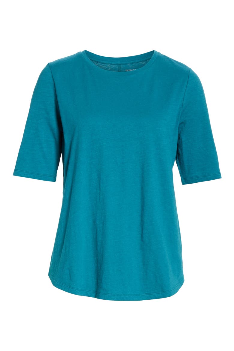 Crewneck Tee, Alternate, color, TEAL