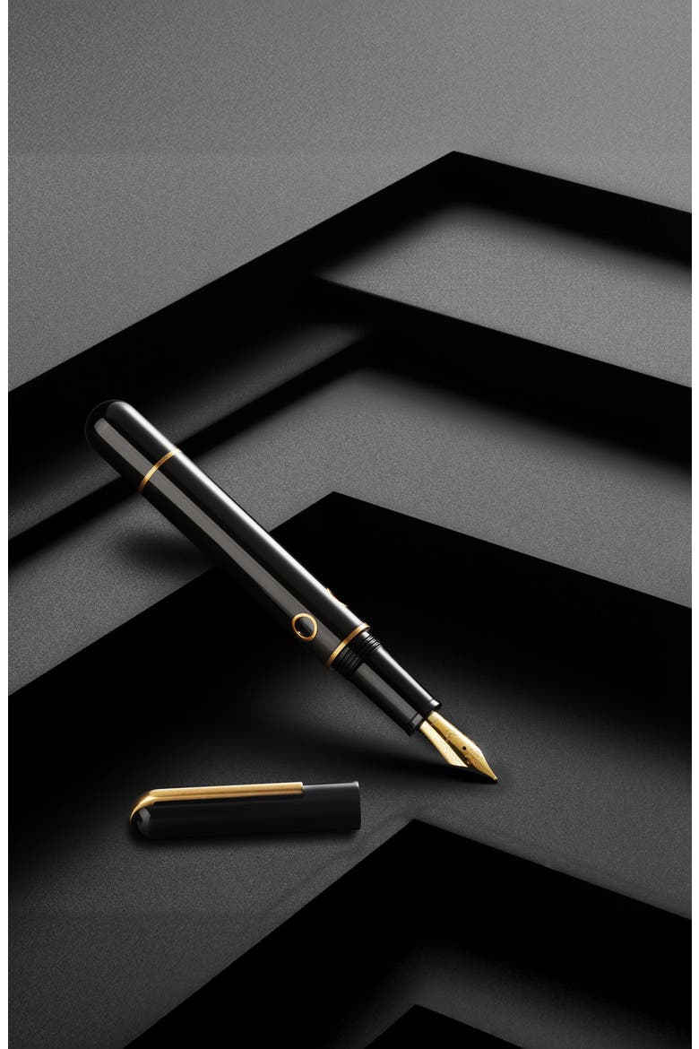 Nautilus Bronze Corydoras Ebonite Fountain Pen, Alternate, color, Black Medium