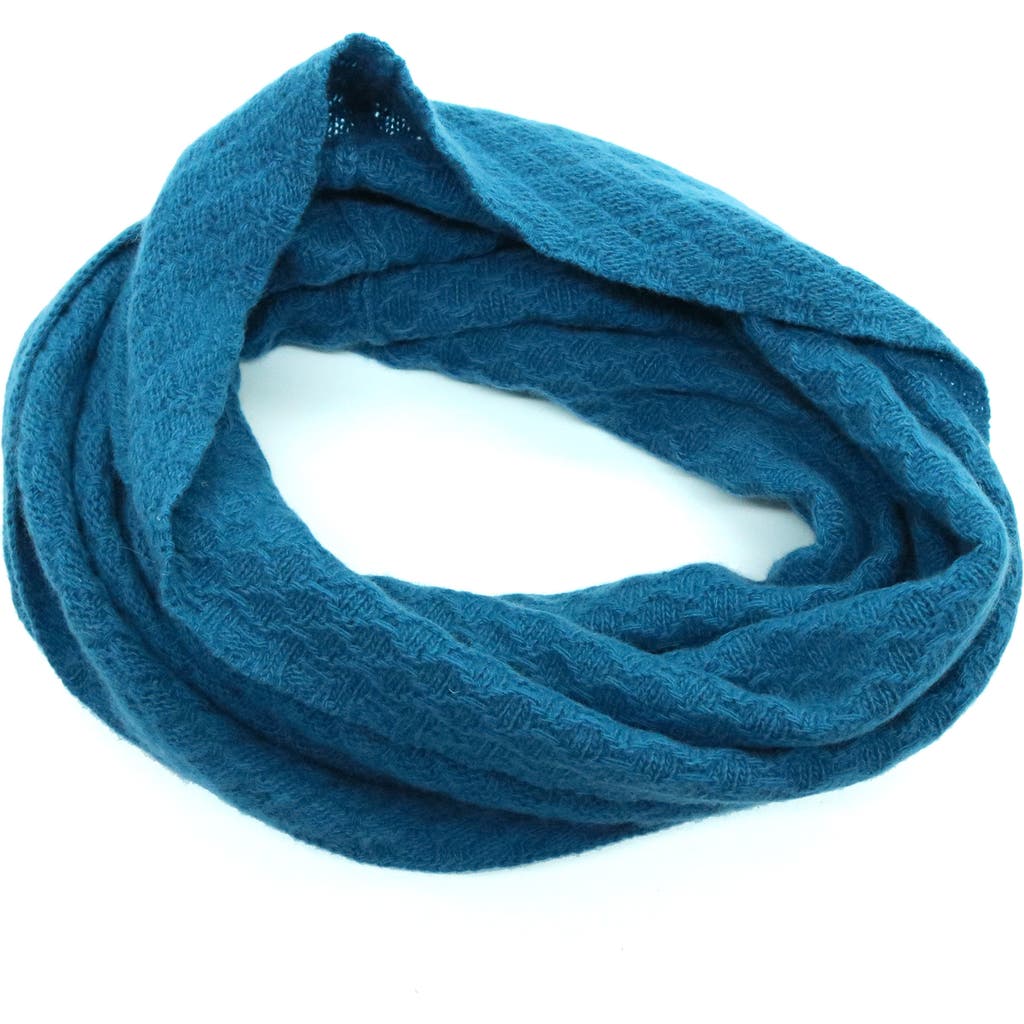 Portolano Basketweave Stitch Cashmere Infinity Scarf In Multi