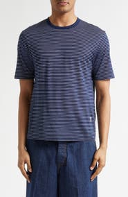 AMI PARIS Classic Fit Stripe T-Shirt