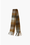 selected Plaid Brown / White