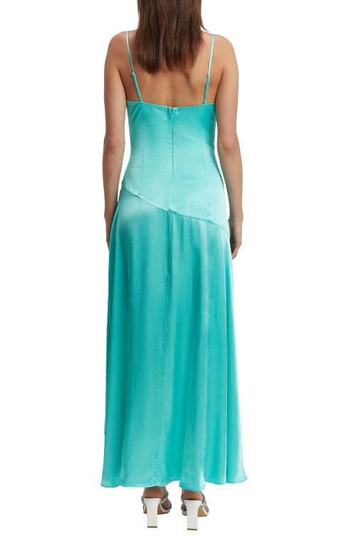 Bardot Sorella Ruffle Midi Dress In Aqua