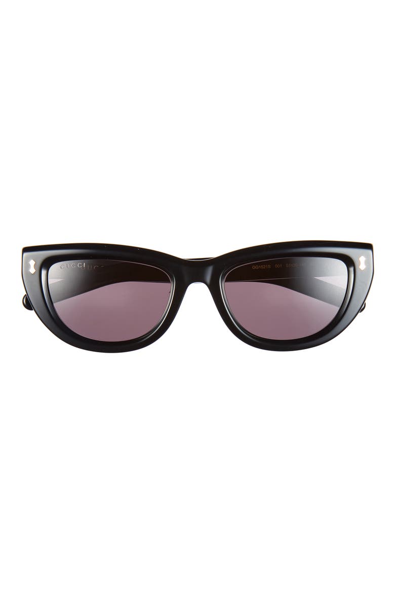 51mm Cat Eye Sunglasses, Main, color, BLACK BLACK GREY