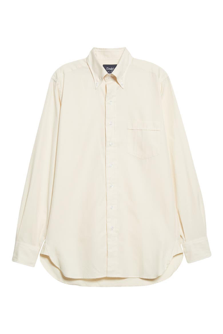 Oxford Cotton Button-Down Shirt, Alternate, color, NEUTRAL