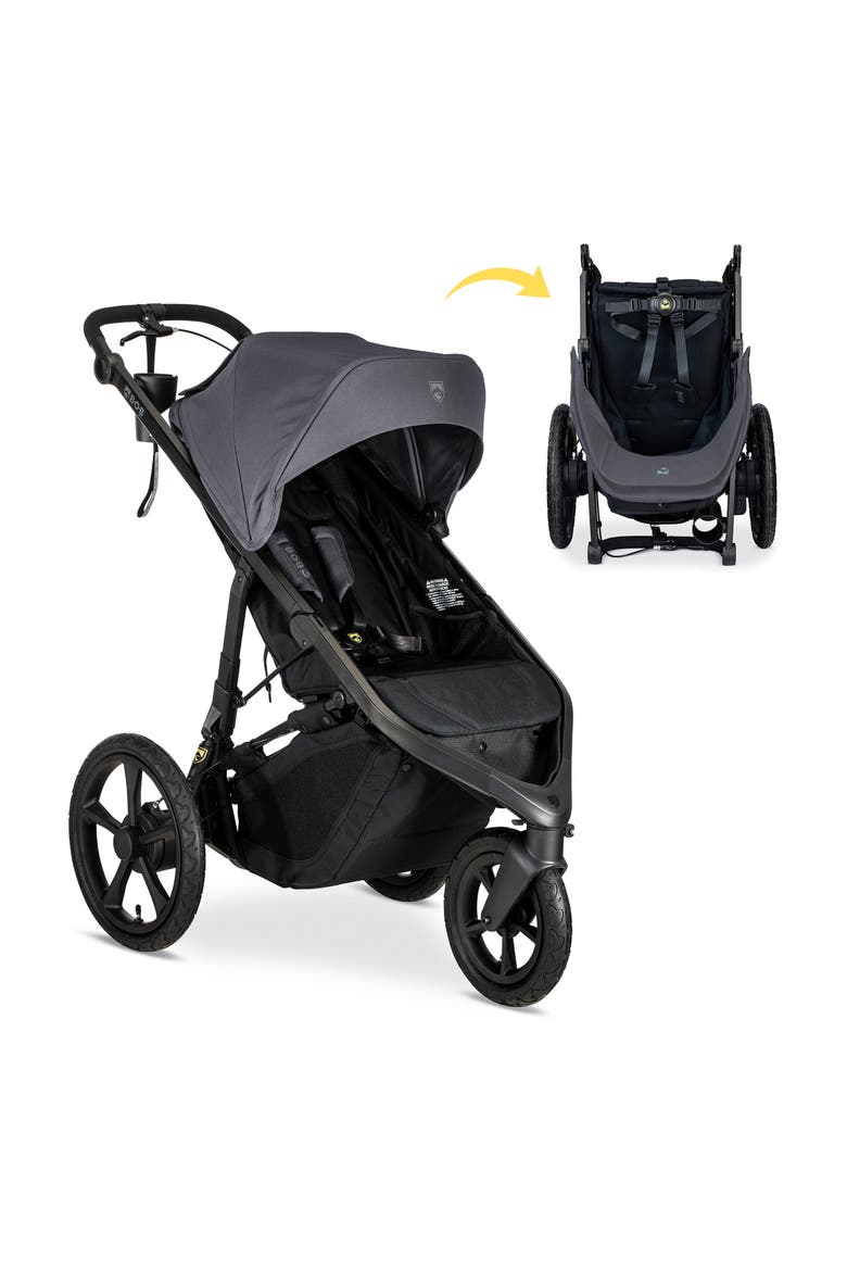 Wayfinder Jogging Stroller, Alternate, color, STORM