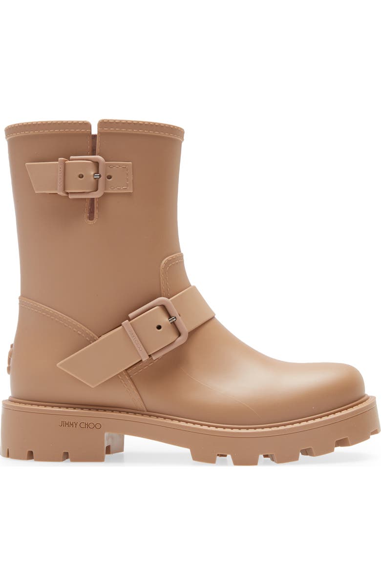 Jimmy Choo Yael Rain Boot, Alternate, color, Camel