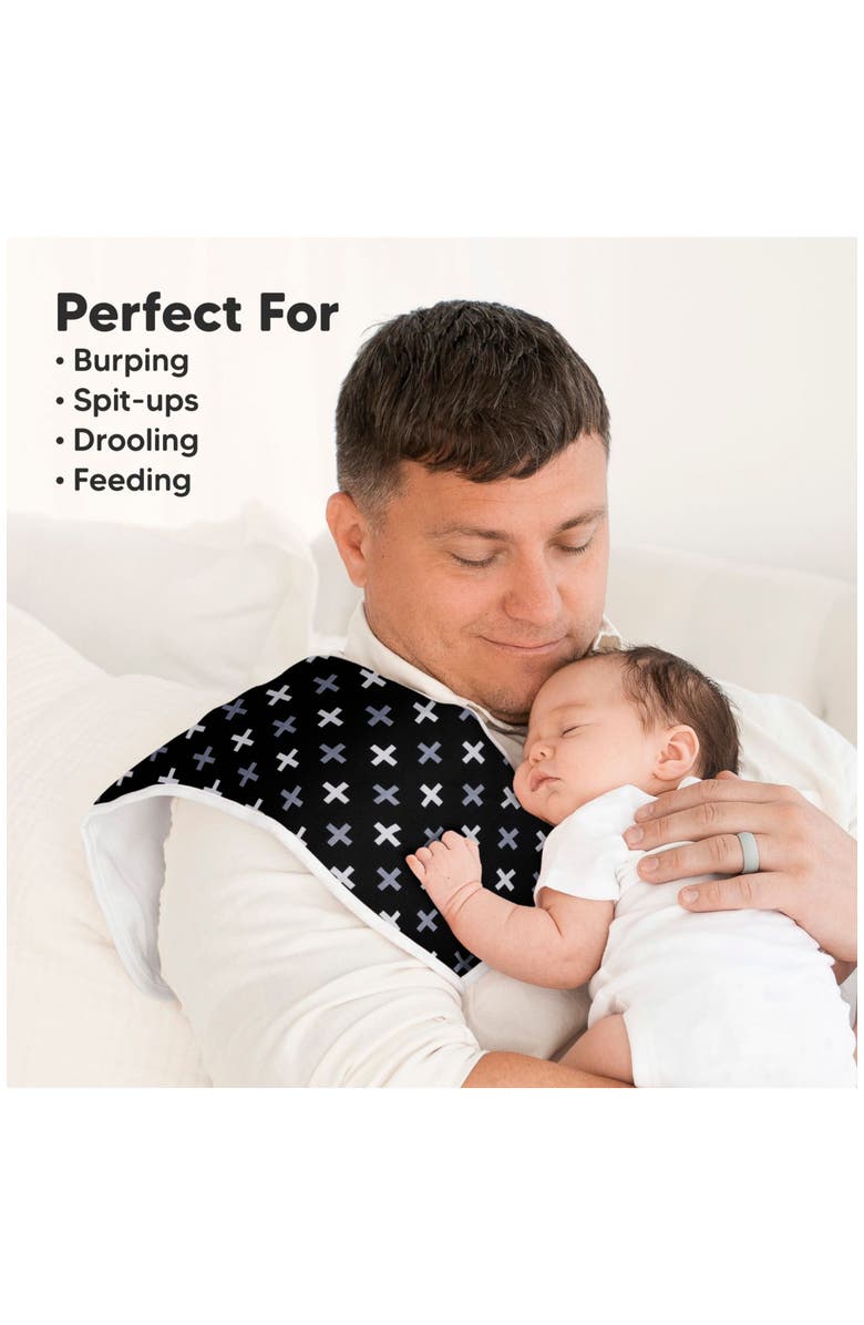 KeaBabies Baby Burp Cloths, Alternate, color, Monos