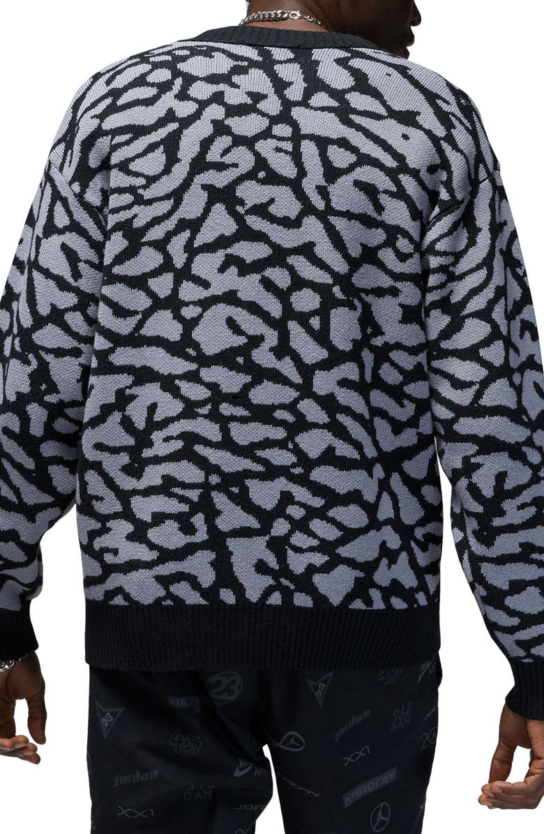 Jordan Elephant Pattern Cardigan, Alternate, color, 