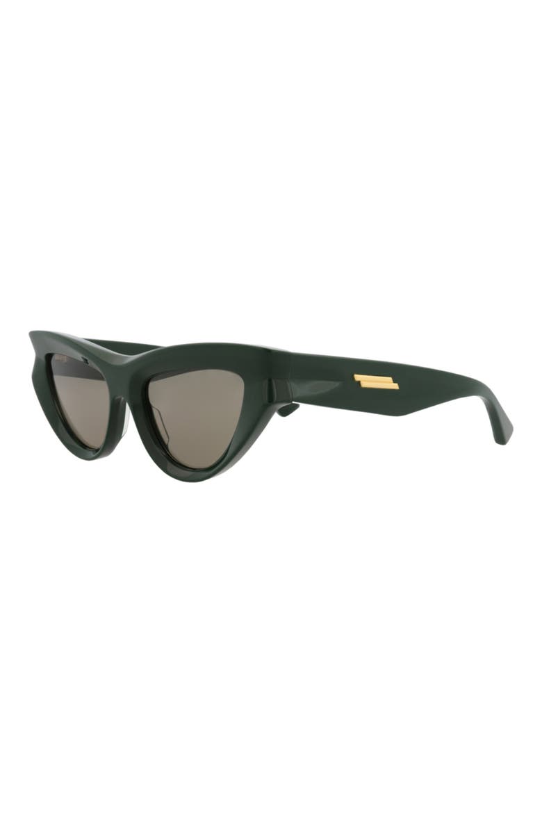 51mm Cat Eye Sunglasses, Alternate, color, GREEN GREEN GREEN