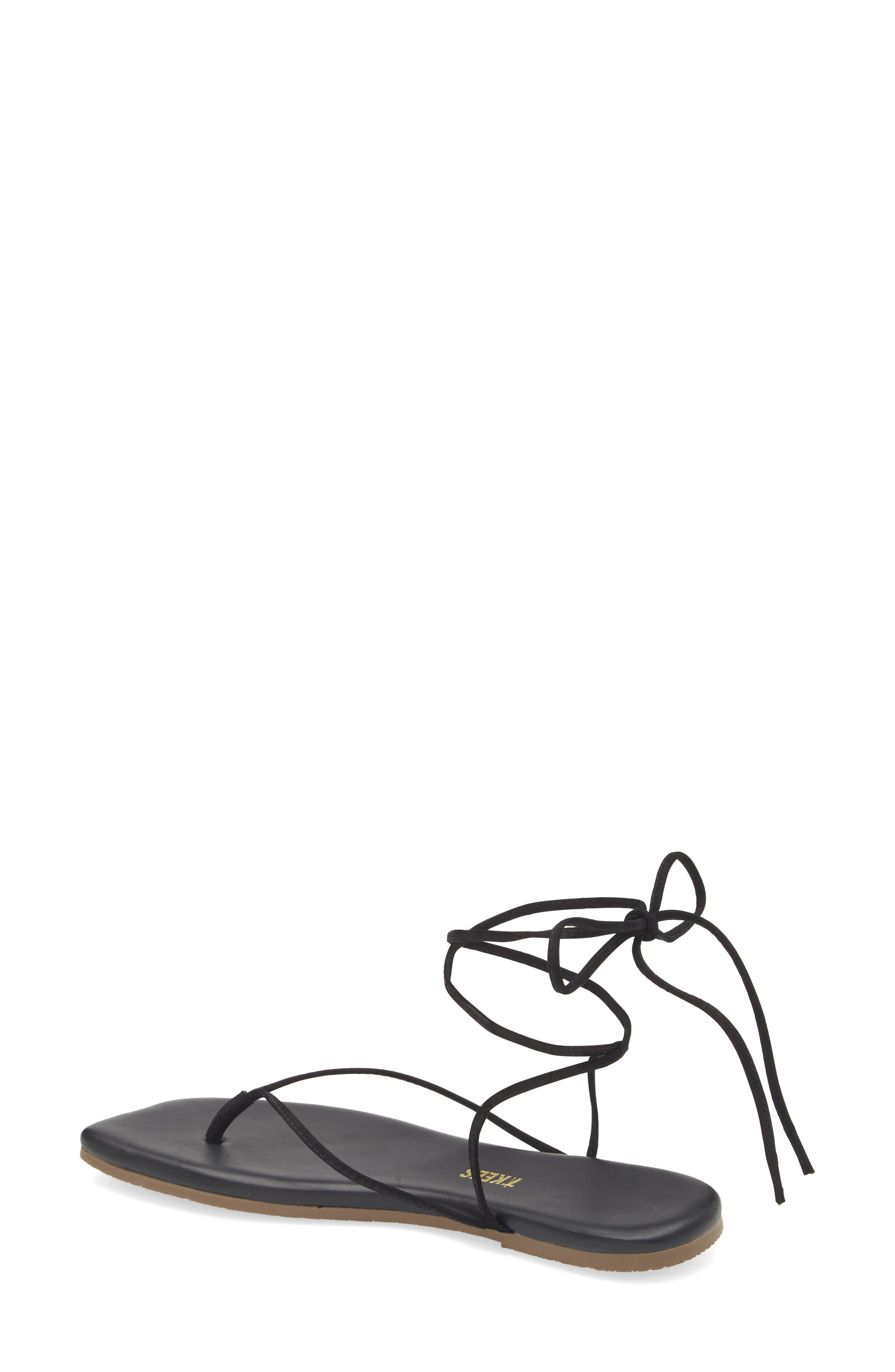 TKEES Lilu Ankle Wrap Sandal, Alternate, color, Sable