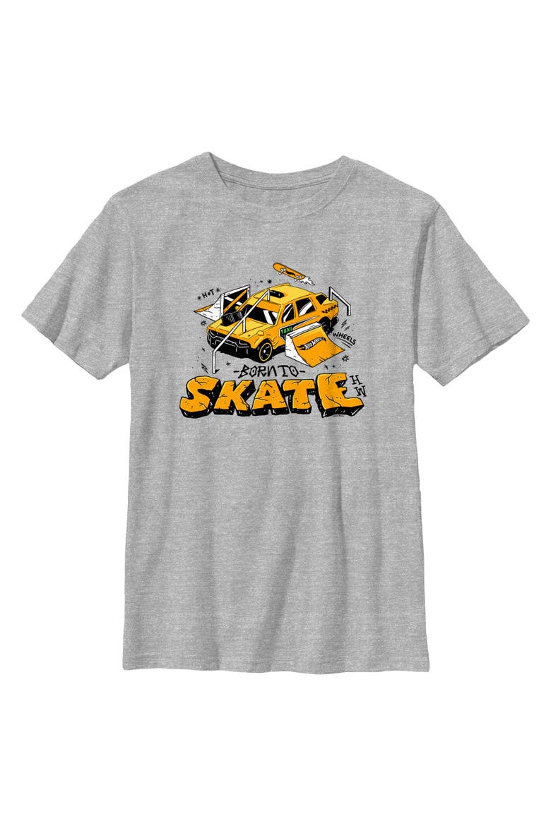 Boy's Hot Wheels Born To Skate  Graphic T-Shirt, Main, color, Sport Grey