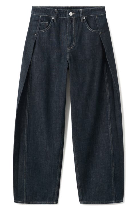 Mid Rise Balloon Jeans