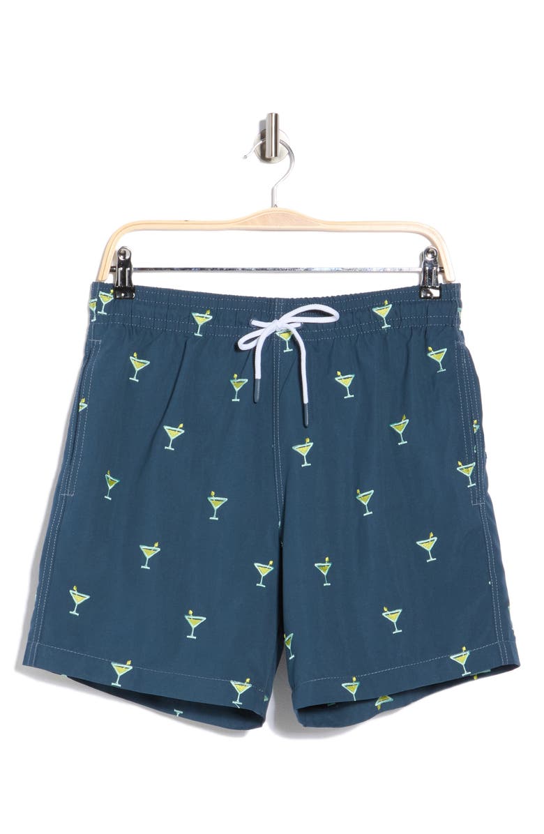 Trunks Surf & Swim Co. Sano 6.5-Inch Swim Shorts, Main, color, Lake