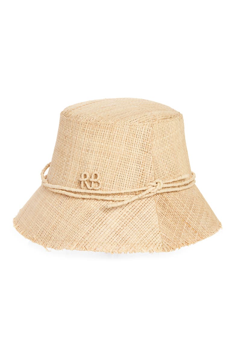 Straw Bucket Hat, Main, color, NATURAL STRAW