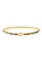 Evil Eye Crystal Hinge Bangle