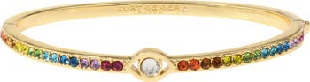 Evil Eye Crystal Hinge Bangle