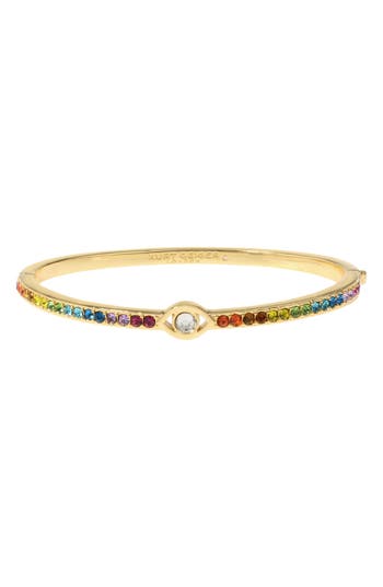 Kurt Geiger London Evil Eye Crystal Hinge Bangle In Multi
