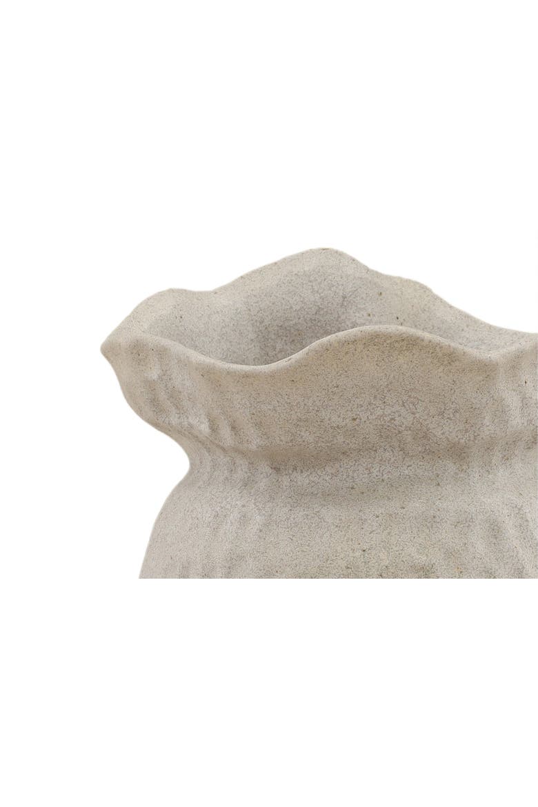Nerina Textured Porcelian Decorative Vase, Alternate, color, Light Grey