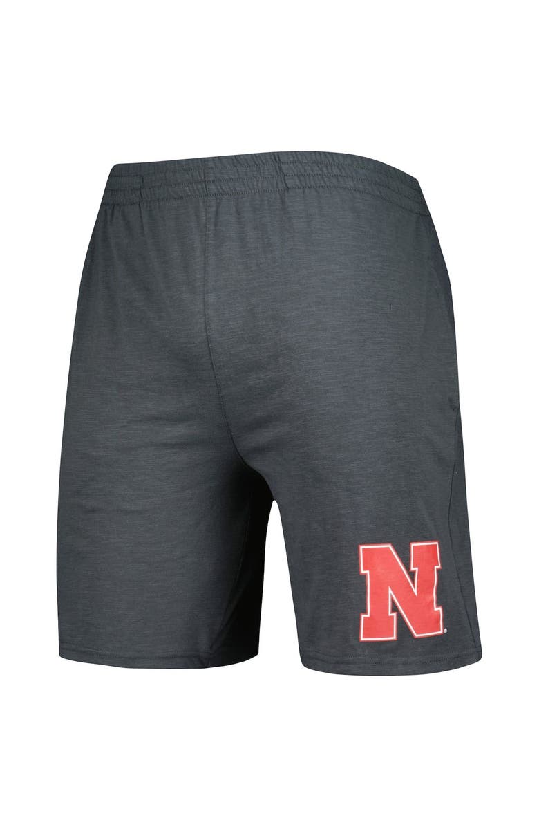 CONCEPTS SPORT Men's Concepts Sport Charcoal/White Nebraska Huskers Downfield T-Shirt & Shorts Set, Alternate, color, Charcoal
