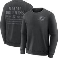 FANATICS Men's Fanatics Black Miami Dolphins Deep Route Pullover Sweatshirt