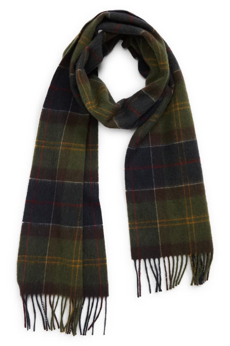 Tartan Lambswool & Cashmere Scarf, Main, color, CLASSIC TARTAN