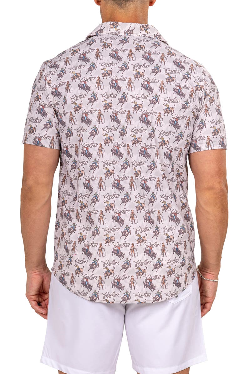 Maceoo Marthy Brown Camp Shirt, Alternate, color, 