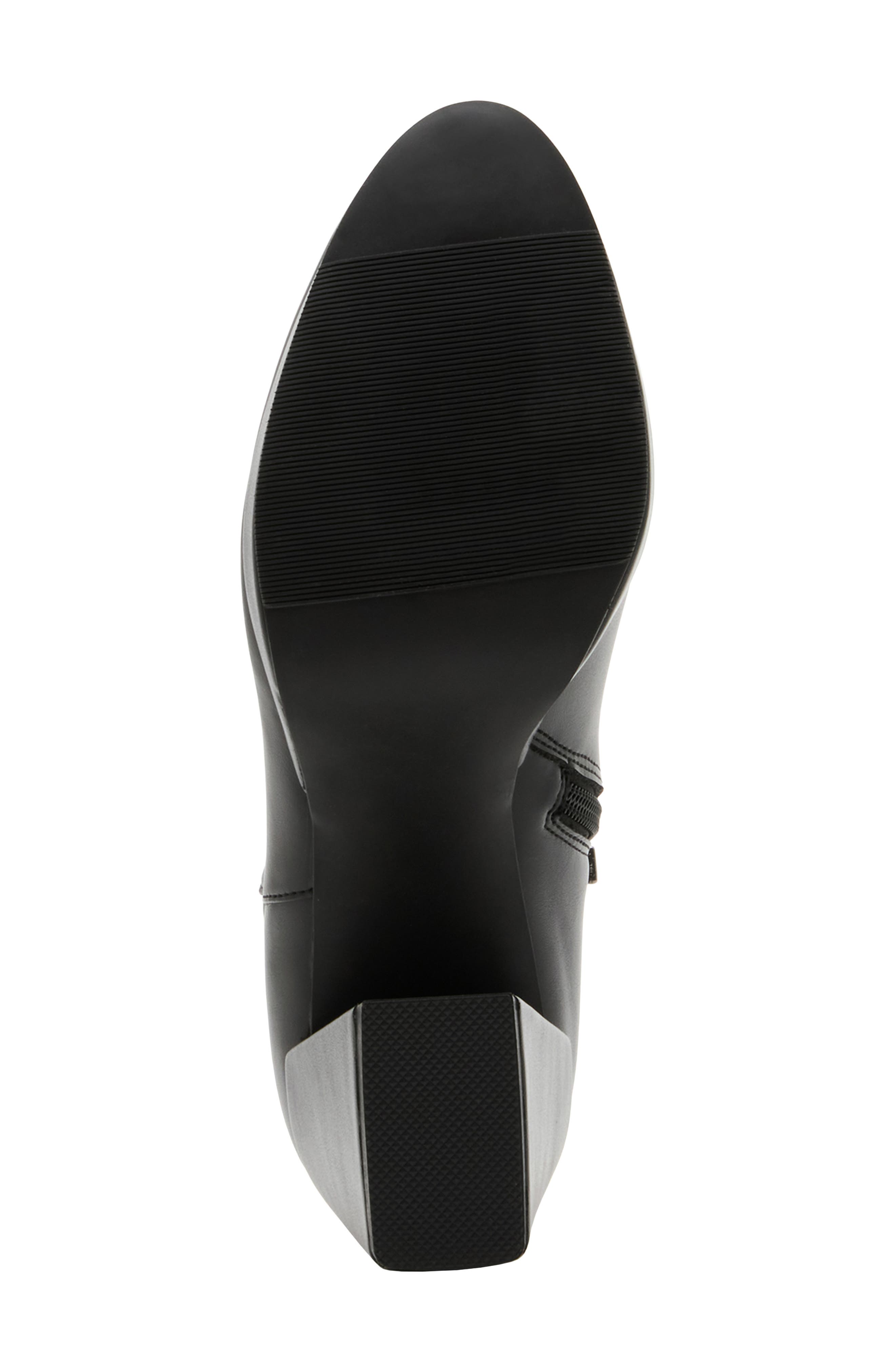 Akakara Faux Leather Bootie, Alternate, color, BLACK SMOOTH